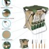 Folding Garden Stool with Tool Set